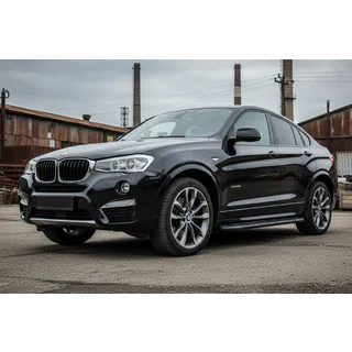 Sānu sliekšņi Bosphore Black (2 gab., alumīnijs) BMW X4 F26 2014–2018 foto 1