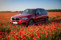 BMW X5 F15 2013–2018 Sānu pakāpieni Maya Red (2 gab., alumīnijs) foto 1