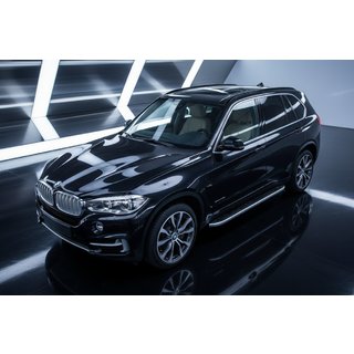 Sānu sliekšņi Tayga Grey (2 gab., alumīnijs) BMW X5 F15 2013–2018 foto 1