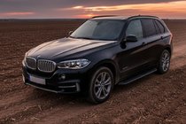 BMW X5 F15 2013–2018 Sānu kāpšļi Tayga Black (2 gab., alumīnijs) foto 1
