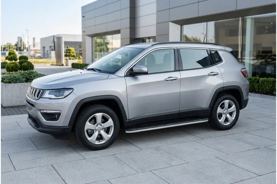 Jeep Compass 2016– Sānu sliekšņi Bosphore Grey (2 gab., alumīnijs) Image