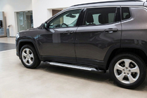 Jeep Compass 2016– Sānu pakāpieni Allmond Grey (2 gab., alumīnijs) foto 1