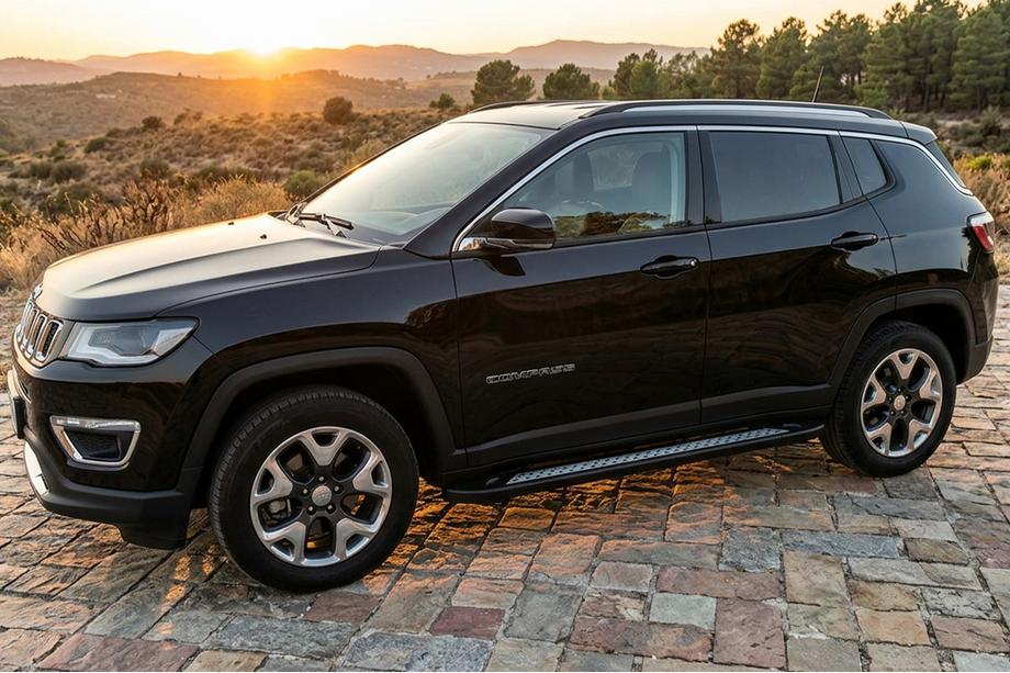 Jeep Compass 2016– Sānu pakāpieni Vision New Black (2 gab., alumīnijs) Image