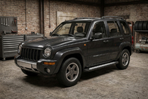 Jeep Cherokee/Liberty 2002–2007 Sānu pakāpieni Vision New Black (2 gab., alumīnijs) foto 1