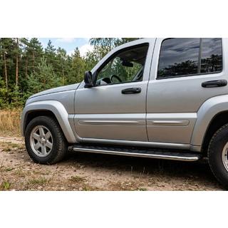 Sānu kāpšļi Maydos V1 (2 gab., alumīnijs) Jeep Cherokee/Liberty 2002–2007 foto 1