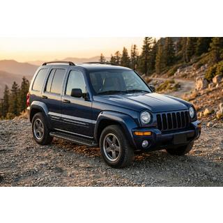 Sānu sliekšņi Allmond Black (2 gab., alumīnijs) Jeep Cherokee/Liberty 2002–2007 foto 1