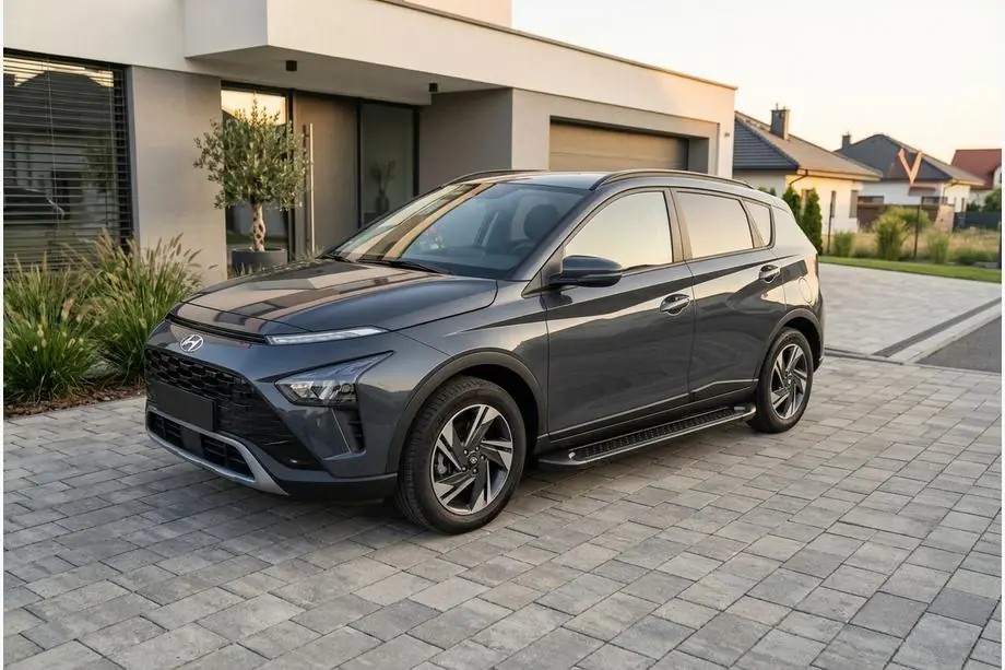 Hyundai Bayon 2021– Sānu sliekšņi Allmond Black (2 gab., alumīnijs) Image
