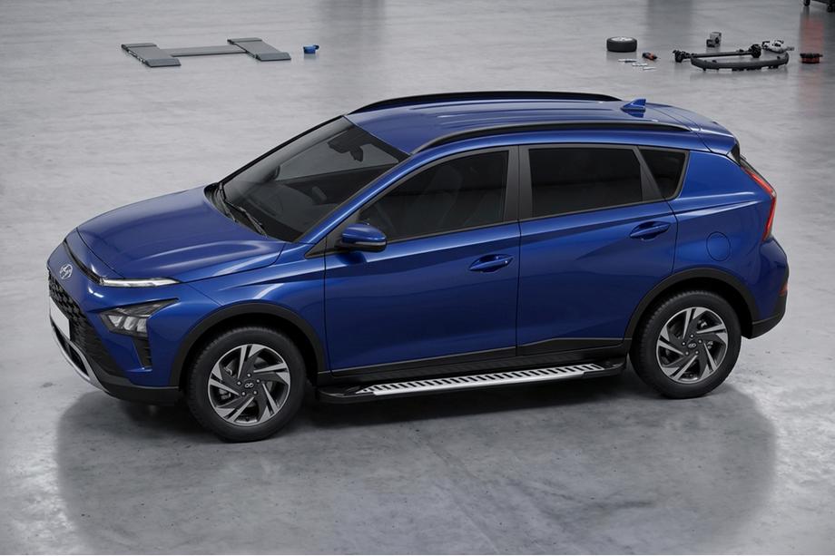 Hyundai Bayon 2021– Sānu sliekšņi Line (2 gab., alumīnijs) Image