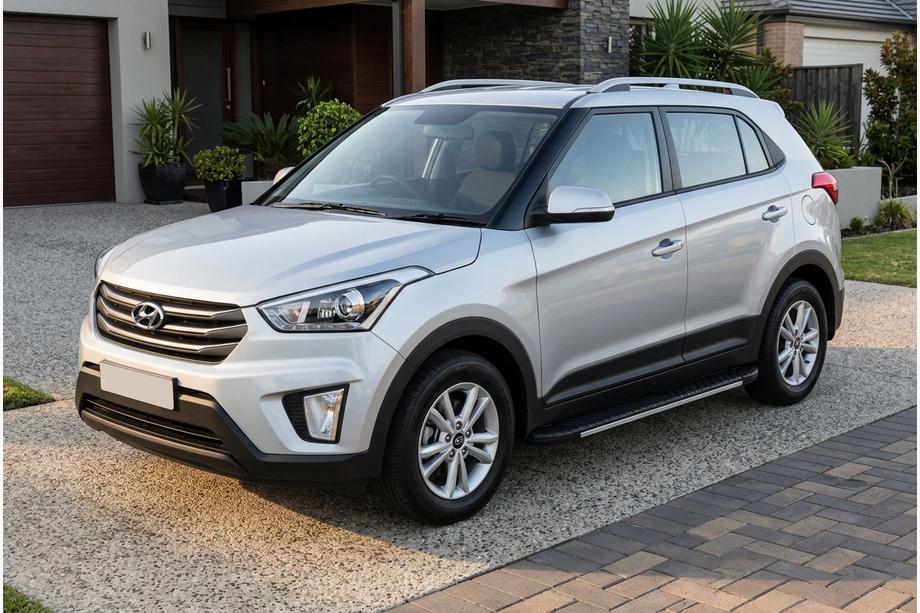 Hyundai Creta 2014–2020 Sānu sliekšņi Bosphore Grey (2 gab., alumīnijs) Image