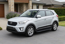 Hyundai Creta 2014–2020 Sānu sliekšņi Bosphore Black (2 gab., alumīnijs) foto 1