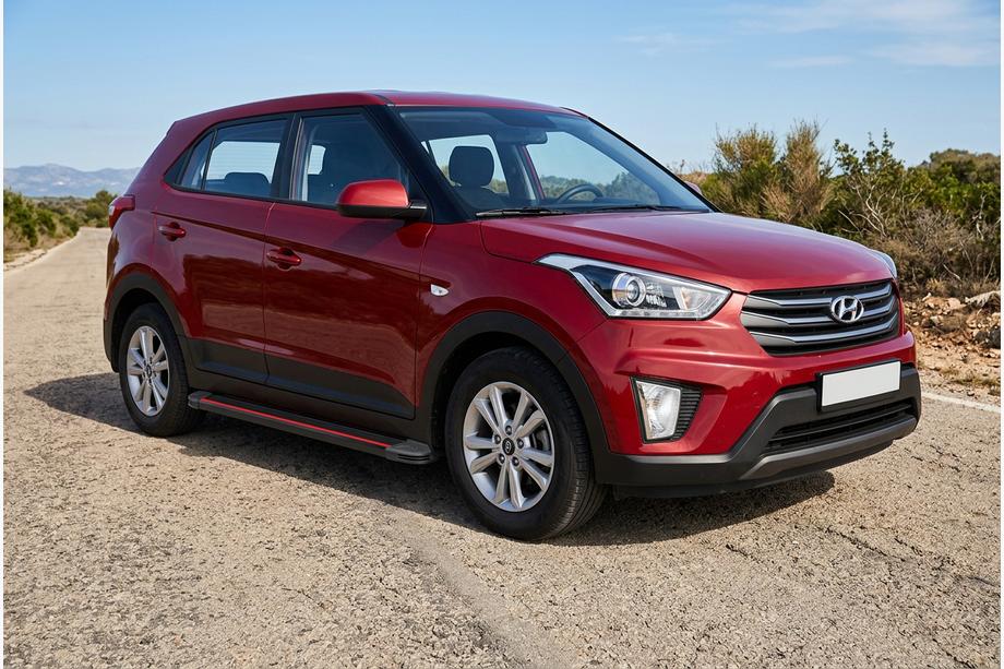 Hyundai Creta 2014–2020 Sānu pakāpieni Maya Red (2 gab., alumīnijs) Image