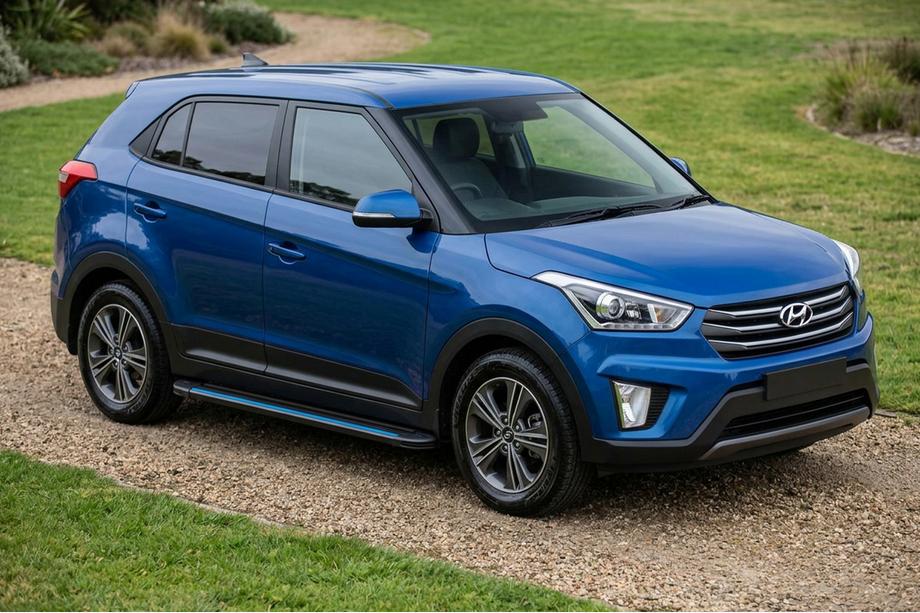 Hyundai Creta 2014–2020 Sānu pakāpieni Maya Blue (2 gab., alumīnijs) Image