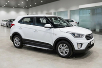 Hyundai Creta 2014–2020 Sānu sliekšņi Line (2 gab., alumīnijs) foto 1