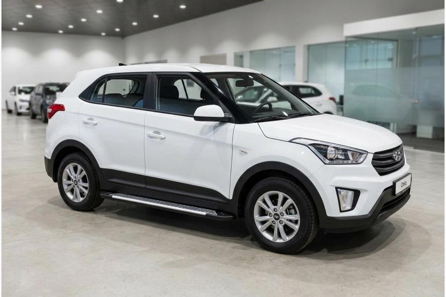 Hyundai Creta 2014–2020 Sānu sliekšņi Line (2 gab., alumīnijs) Image