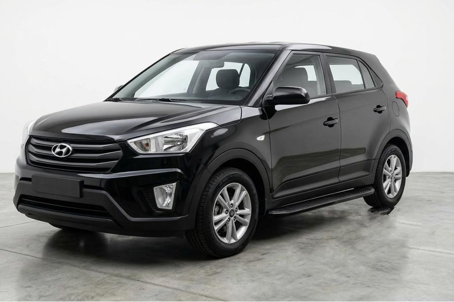 Hyundai Creta 2014–2020 Sānu kāpšļi Tayga Black (2 gab., alumīnijs) Image