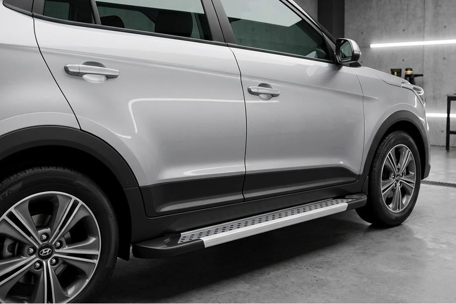 Hyundai Creta 2014–2020 Sānu pakāpieni Vision New Grey (2 gab., alumīnijs) Image