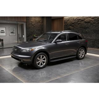 Sānu sliekšņi Bosphore Black (2 gab., alumīnijs) Infiniti FX 2003–2008 foto 1