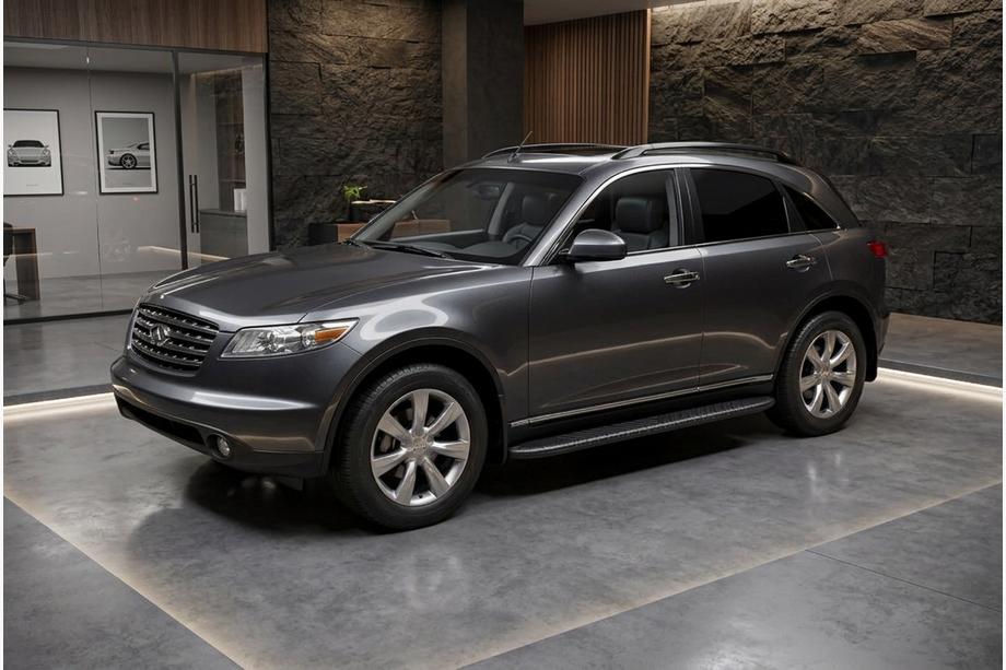 Infiniti FX 2003–2008 Sānu sliekšņi Bosphore Black (2 gab., alumīnijs) Image