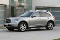 Infiniti FX 2003–2008 Sānu sliekšņi Duru (2 gab., alumīnijs) foto 1