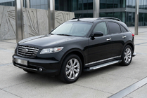 Infiniti FX 2003–2008 Sānu pakāpieni Allmond Grey (2 gab., alumīnijs) foto 1