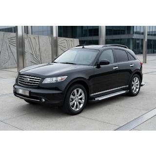 Sānu pakāpieni Allmond Grey (2 gab., alumīnijs) Infiniti FX 2003–2008 foto 1