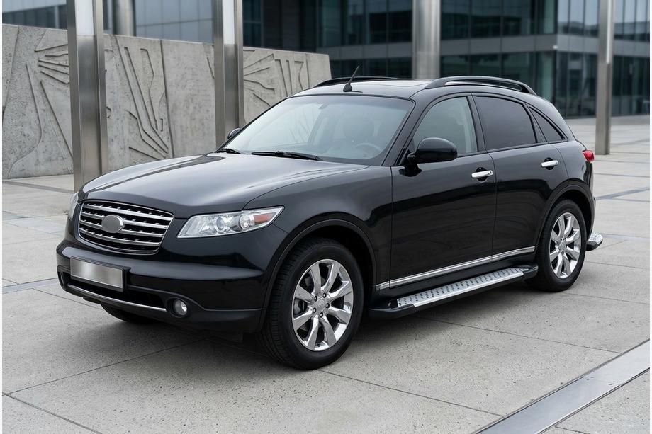 Infiniti FX 2003–2008 Sānu pakāpieni Allmond Grey (2 gab., alumīnijs) Image