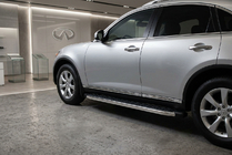 Infiniti FX 2003–2008 Sānu pakāpieni BlackLine (2 gab., alumīnijs) foto 1