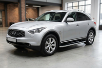 Infiniti FX 2003–2008 Sānu sliekšņi Tayga Grey (2 gab., alumīnijs) foto 1
