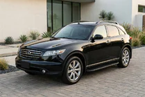 Infiniti FX 2003–2008 Sānu kāpšļi Tayga Black (2 gab., alumīnijs) foto 1