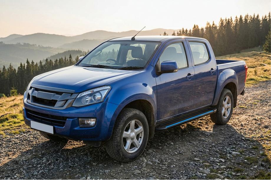 Isuzu D-Max 2011–2019 Sānu pakāpieni Maya Blue (2 gab., alumīnijs) Image