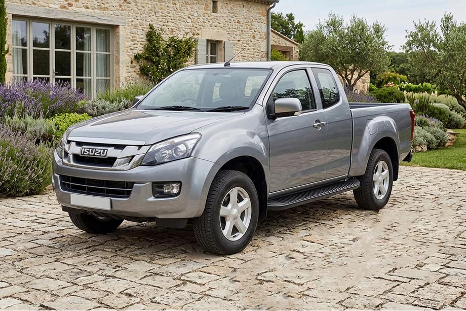 Isuzu D-Max 2011–2019 Sānu kāpšļi Tayga Black (2 gab., alumīnijs) Image