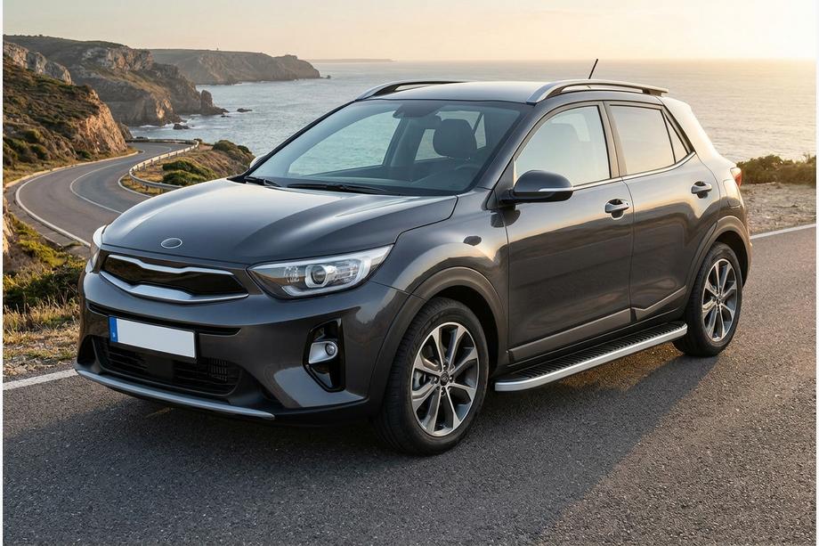 Kia Stonic 2017– Sānu sliekšņi Tayga Grey (2 gab., alumīnijs) Image