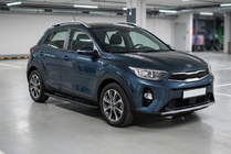 Kia Stonic 2017– Sānu kāpšļi Tayga Black (2 gab., alumīnijs) foto 1