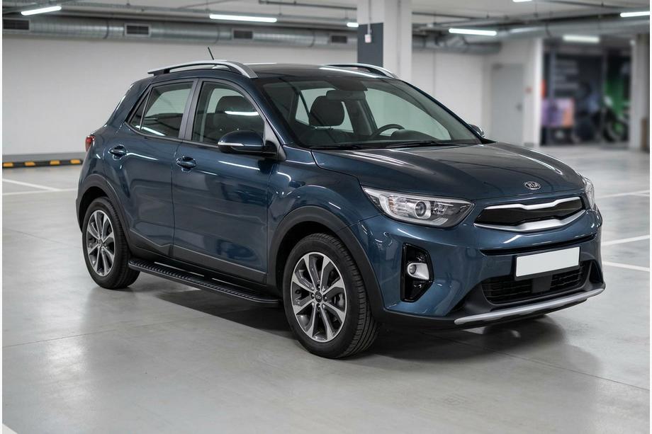 Kia Stonic 2017– Sānu kāpšļi Tayga Black (2 gab., alumīnijs) Image