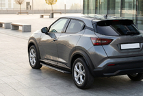Nissan Juke 2020– Sānu sliekšņi Bosphore Grey (2 gab., alumīnijs) foto 1