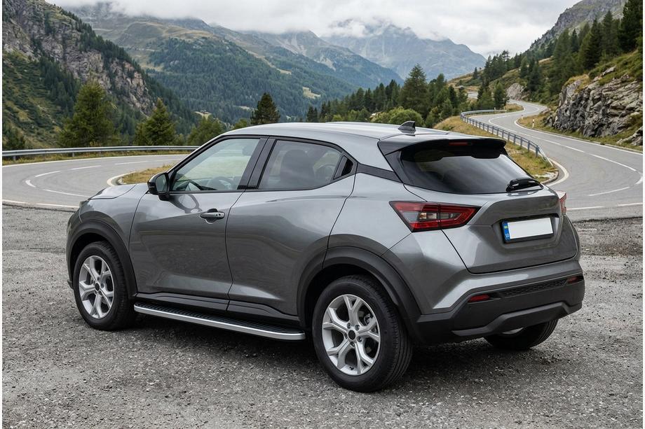 Nissan Juke 2020– Sānu sliekšņi Tayga Grey (2 gab., alumīnijs) Image