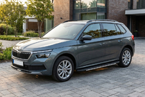 Skoda Kamiq 2019– Sānu sliekšņi Bosphore Grey (2 gab., alumīnijs) foto 1