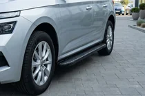 Skoda Kamiq 2019– Sānu sliekšņi Bosphore Black (2 gab., alumīnijs) foto 1