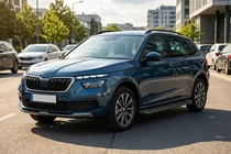 Skoda Kamiq 2019– Sānu sliekšņi Allmond Black (2 gab., alumīnijs) foto 1