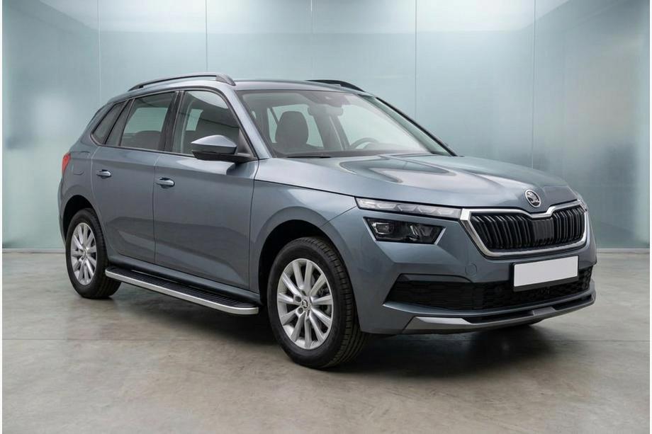 Skoda Kamiq 2019– Sānu sliekšņi Tayga Grey (2 gab., alumīnijs) Image
