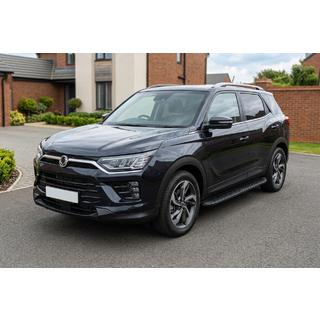 Sānu kāpšļi Tayga Black (2 gab., alumīnijs) foto 1