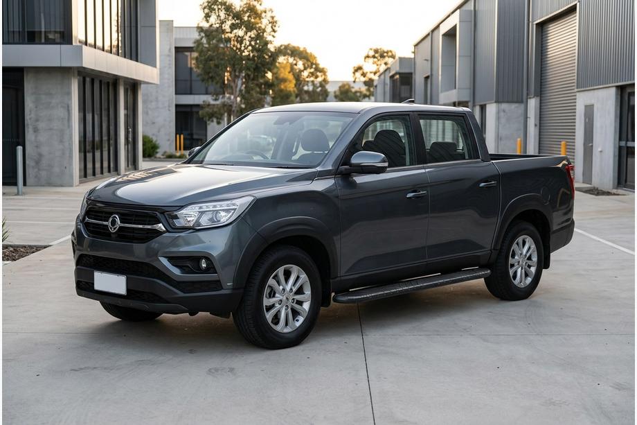 SsangYong Musso II 2018– Sānu sliekšņi Bosphore Black (2 gab., alumīnijs) Image