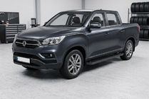SsangYong Musso II 2018– Sānu sliekšņi Allmond Black (2 gab., alumīnijs) foto 1