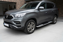 SsangYong Rexton II 2017– Sānu pakāpieni Tayga V2 (2 gab., alumīnijs) foto 1