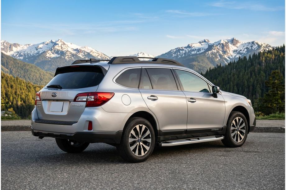 Subaru Outback 2014–2019 Mevsim Grey sānu pakāpieni (2 gab., alumīnijs) Image