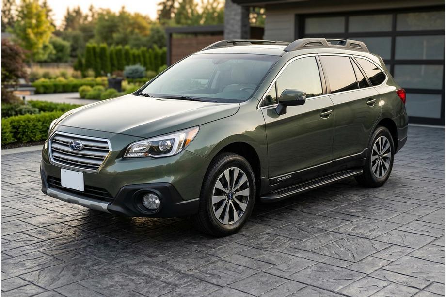 Subaru Outback 2014–2019 Sānu sliekšņi Allmond Black (2 gab., alumīnijs) Image