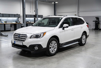 Subaru Outback 2014–2019 Sānu pakāpieni Allmond Grey (2 gab., alumīnijs) foto 1