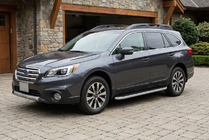Subaru Outback 2014–2019 Sānu sliekšņi Tayga Grey (2 gab., alumīnijs) foto 1