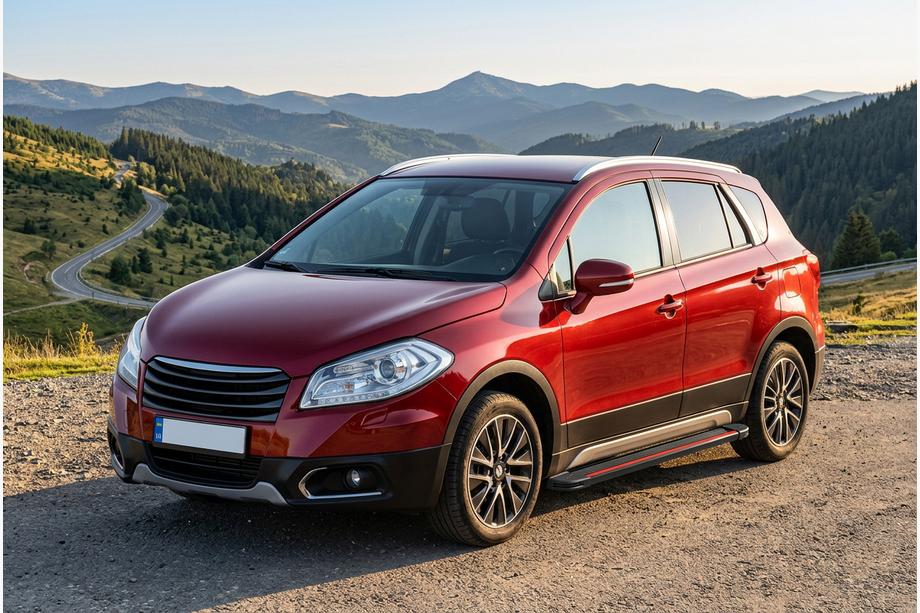 Suzuki SX4 S-Cross 2013–2016 Sānu pakāpieni Maya Red (2 gab., alumīnijs) Image