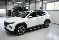 Hyundai Tucson NX4 2021– Sānu sliekšņi Duru (2 gab., alumīnijs) foto 1